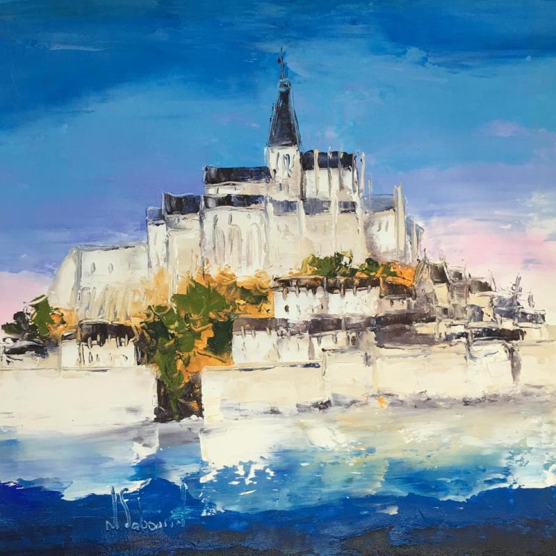 Peinture Mont Saint-Michel 1 par Sabourin Nathalie | Tableau Figuratif Portraits Icones Pop Huile