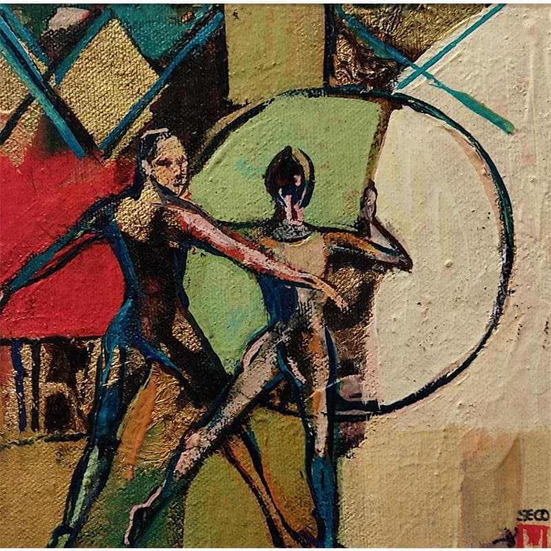 Painting La danse by Machi | Painting Figurative Acrylic, Oil Life style