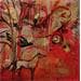 Painting L'arbre de la vie  by Machi | Painting Figurative Life style Oil Acrylic