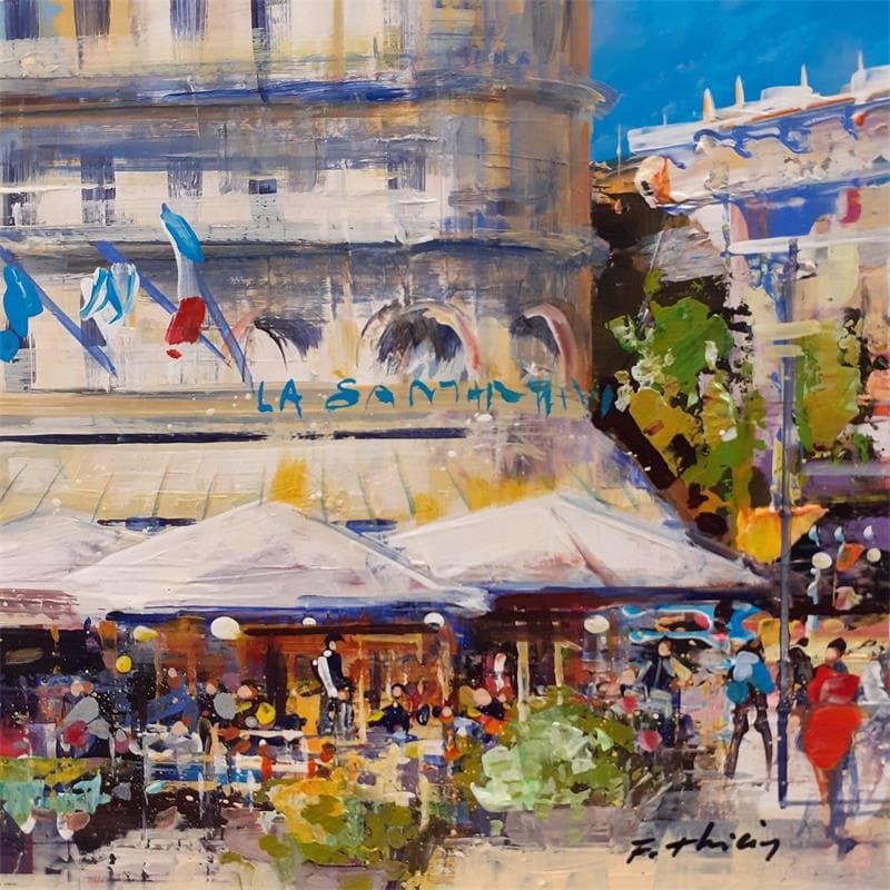 Painting La Samaritaine by Frédéric Thiery | Painting Figurative Oil Urban