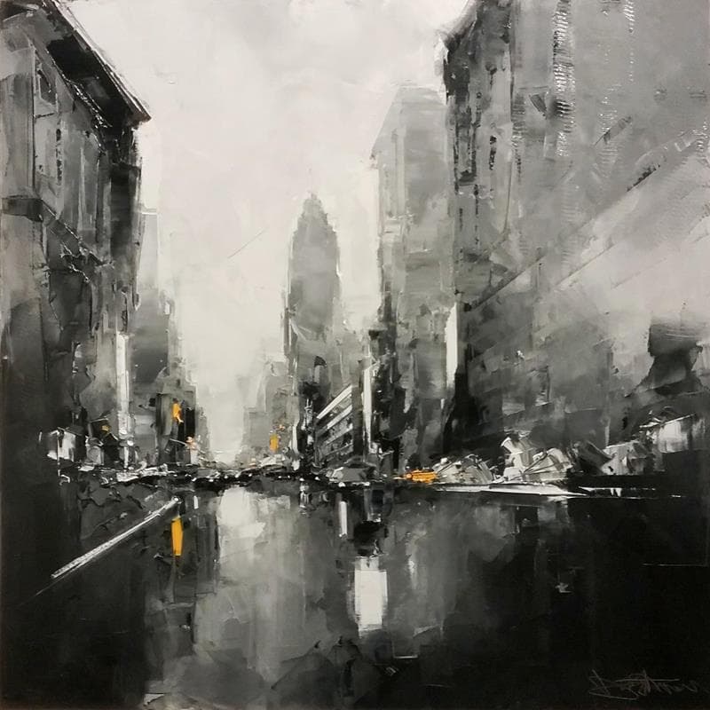 Painting Chelsea by Castan Daniel | Painting Figurative Oil Urban