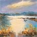 Painting Reflet sur le marais by Lyn | Painting Figurative Landscapes Oil