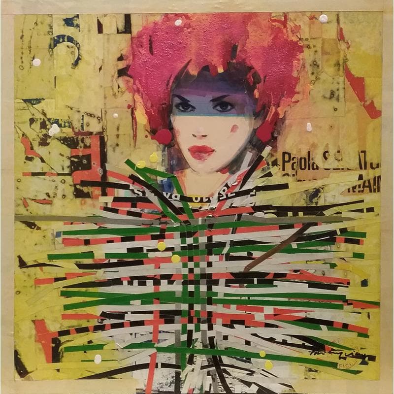 Painting Music hall by Vieux Thierry | Painting Pop-art Acrylic Portrait