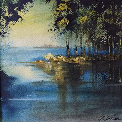Gemälde Sur la plage von Dalban Rose | Gemälde Figurativ Öl Landschaften, Pop-Ikonen