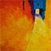 Painting The square yellow by Tomàs | Painting Abstract Oil Urban