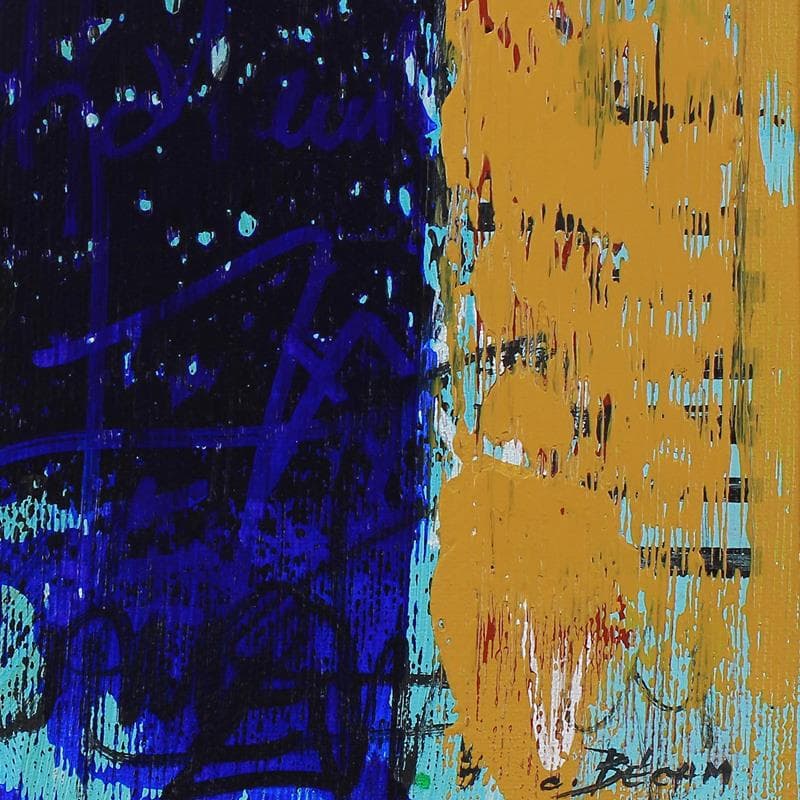Peinture  Bandes Colorées n°49 par Becam Carole | Tableau Abstrait Minimaliste Huile