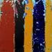 Gemälde Bandes Colorées n°70 von Becam Carole | Gemälde Abstrakt Minimalistisch Öl