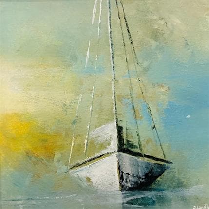 Peinture Dreamboat par Lundh Jonas | Tableau Figuratif Acrylique, Huile Marine