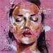Painting Monica by Istraille | Painting Figurative Acrylic Portrait