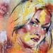 Painting Sonja by Istraille | Painting Figurative Portrait Acrylic