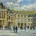 Peinture Le château de Versailles par Decoudun Jean charles | Tableau Figuratif Aquarelle Vues urbaines