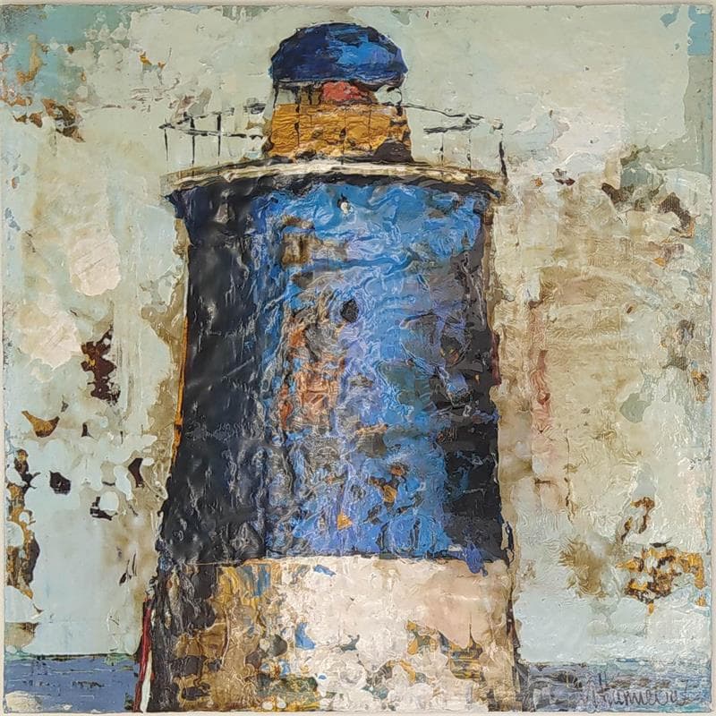 Painting Faro azul by Villanueva Puigdelliura Natalia | Painting Figurative Oil Pop icons, Portrait
