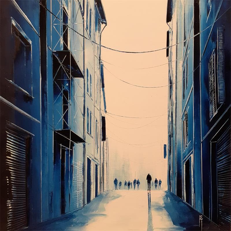 Painting Félicité infinie by Galloro Maurizio | Painting Figurative Urban Oil