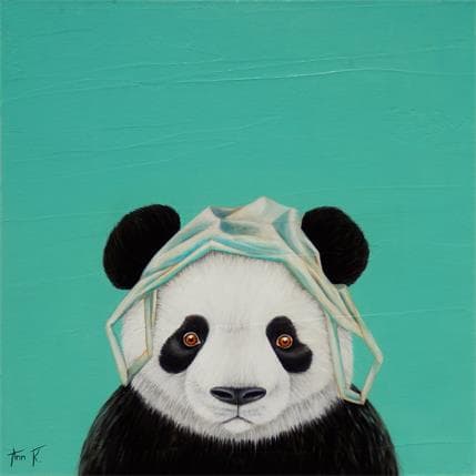 Painting J'AI UN REVE 3 by Ann R | Painting Illustrative Oil Animals, Portrait