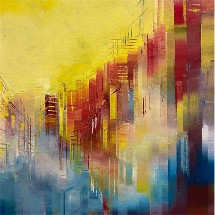 Painting Eté indien by Levesque Emmanuelle | Painting Abstract Oil Urban