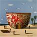 Painting Taureau by Lionnet Pascal | Painting Surrealism Acrylic still-life