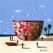 Painting Taureau by Lionnet Pascal | Painting Surrealism Still-life Acrylic