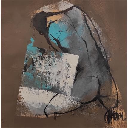 Painting Graphique 1 by Chaperon Martine | Painting Figurative Mixed Nude