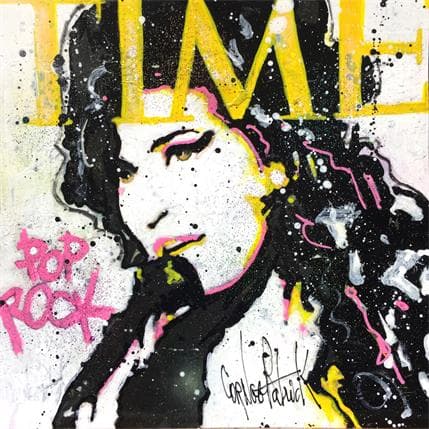 Painting AMY TIME YELLOW VERSION by Cornée Patrick | Painting Figurative Oil Pop icons