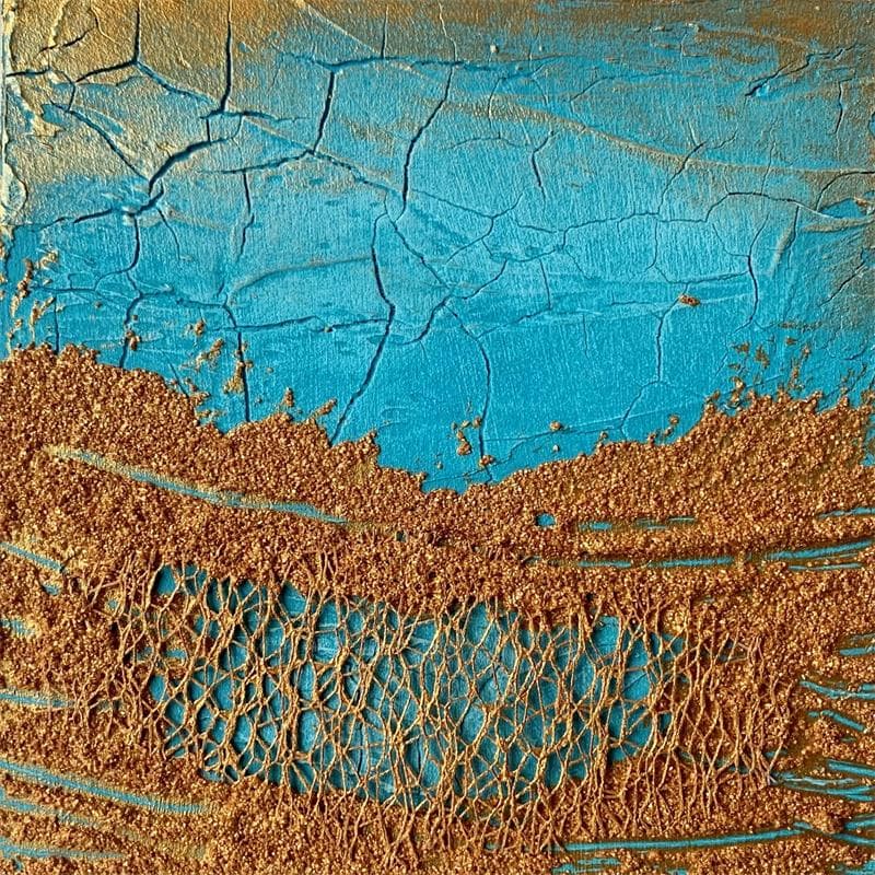 Painting Mer de sable n°11 by Depaire Silvia | Painting Abstract Mixed Minimalist