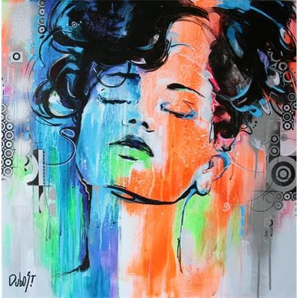 Painting Pop by Dubost | Painting Figurative Acrylic, Oil Portrait