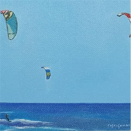 Peinture Bleu marine 7 par Castignani Sergi | Tableau Figuratif Acrylique, Huile Marine
