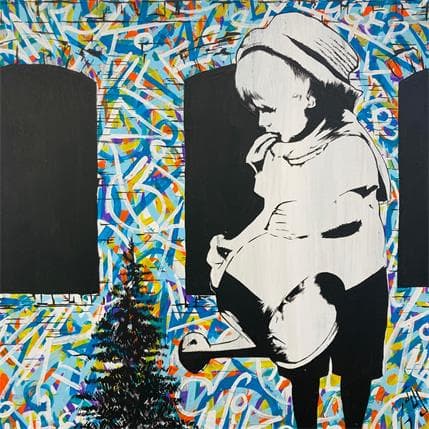 Painting The christmas tree factory by Di Vicino Gaudio Alessandro | Painting Street art Graffiti Life style