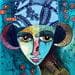 Peinture La femme bélier par Ketfa Laure | Tableau Art Singulier Portraits Acrylique