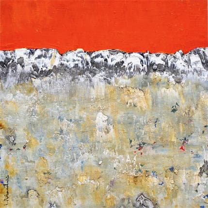 Painting V363 by Moracchini Laurence | Painting Abstract Mixed Minimalist