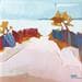 Peinture La mer, argentée par PAPAIL | Tableau Figuratif Huile Paysages