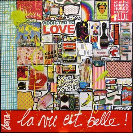Sophie Costa Merci, la vie est belle ! 100 x 100 cm
