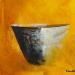 Gemälde Bowl of dreams von Lundh Jonas | Gemälde Figurativ Minimalistisch Acryl