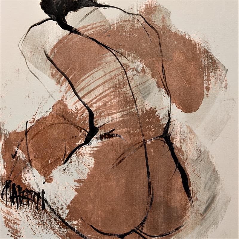 Painting SAVEURS D'AUTOMNE 4 by Chaperon Martine | Painting Figurative Acrylic Nude