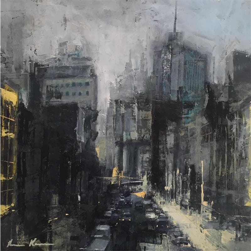 Painting NYC Afternoon by Karoun Amine  | Painting Figurative Urban Oil