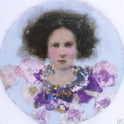 Painting Violette by Anton | Painting Figurative Acrylic Portrait