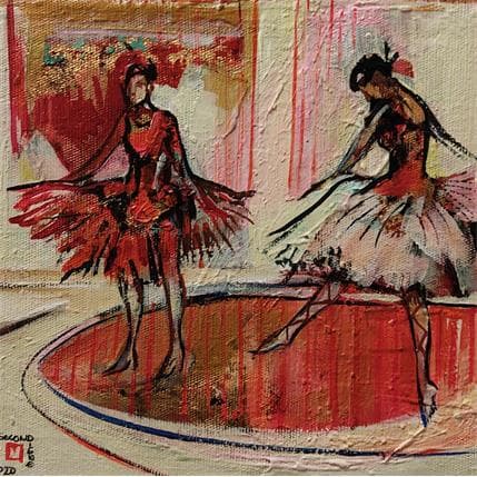 Painting La danse by Machi | Painting Figurative Oil Life style