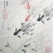 Peinture Under the ripples par Du Mingxuan | Tableau Figuratif Aquarelle animaux