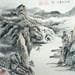 Peinture Journey up the river par Du Mingxuan | Tableau Figuratif Aquarelle Paysages