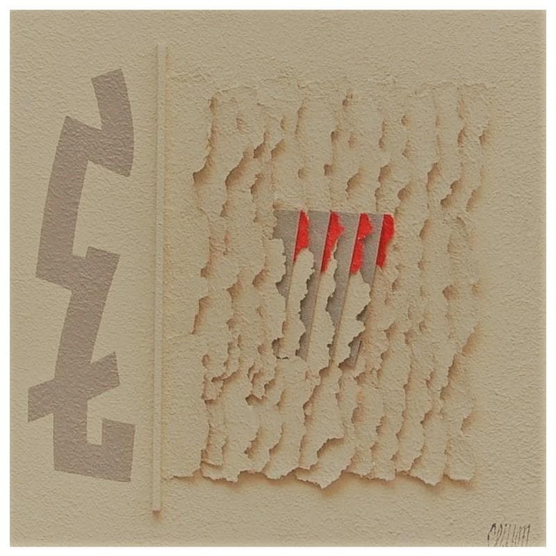 Gemälde Fais moi signe von Clisson Gérard | Gemälde Abstrakt Minimalistisch