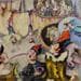 Gemälde les arts en fêtes 1 von Garilli Nicole | Gemälde Figurativ Alltagsszenen Öl
