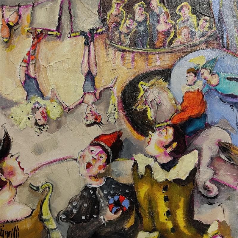 Peinture les arts en fêtes 1 par Garilli Nicole | Tableau Figuratif Huile scènes de vie