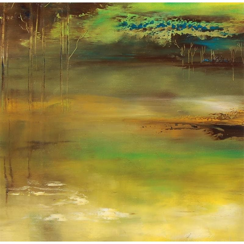 Gemälde Eau dormante von Dalban Rose | Gemälde Figurativ Landschaften Öl