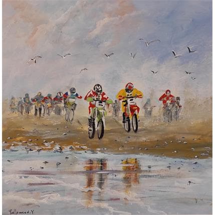Painting Enduropale Le Touquet by Lallemand Yves | Painting Figurative Acrylic Life style