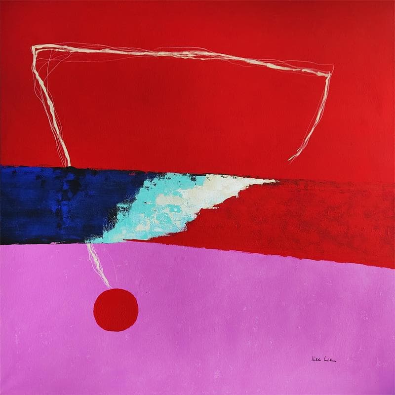 Painting Sans titre by Wilms Hilde | Painting Abstract Acrylic Minimalist