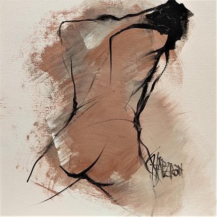 Painting SAVEURS D'AUTOMNE 5 by Chaperon Martine | Painting Figurative Acrylic Nude