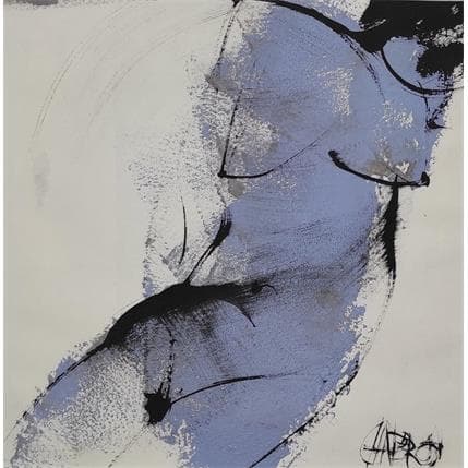 Painting Gris Taupe 22 by Chaperon Martine | Painting Figurative Acrylic Nude