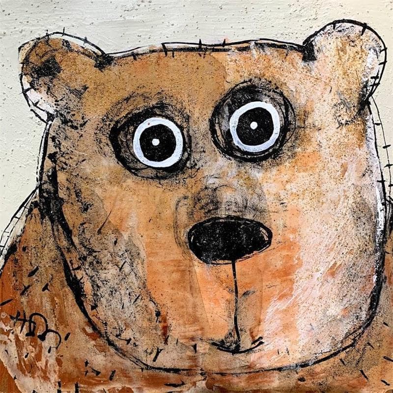 Painting Bear by Maury Hervé | Painting Figurative Animals