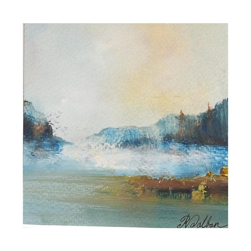 Gemälde La falaise von Dalban Rose | Gemälde Figurativ Landschaften Öl