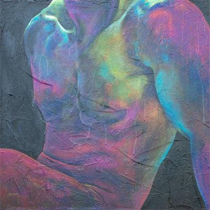 Painting NHb by Loussouarn Michèle | Painting Figurative Acrylic Nude