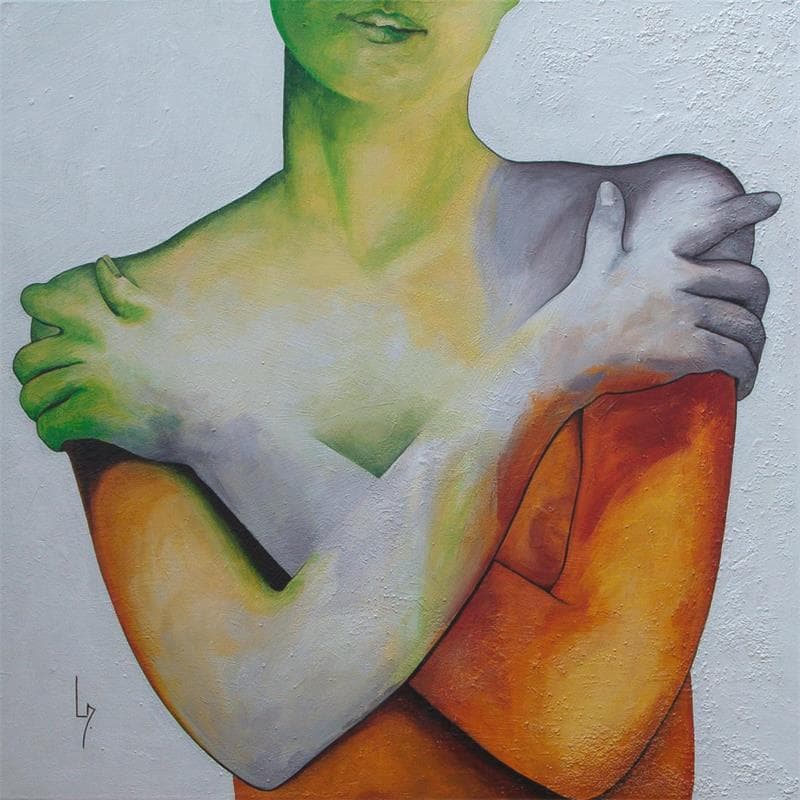 Painting NFd by Loussouarn Michèle | Painting Figurative Acrylic, Watercolor Nude
